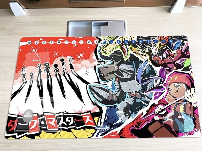 Mlikemat New DTCG Duel Playmat Digimon Dark Masters Trading Card Game TCG CCG Mat Pad + Free Bag (ZD002-505-SM) - Image 2